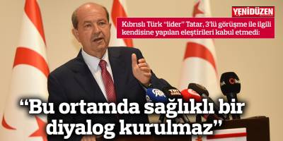 “Bu ortamda sağlıklı bir diyalog kurulmaz”