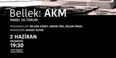 EMAA, Atatürk Kültür Merkezi konulu panel düzenliyor