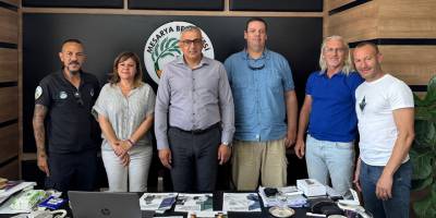 Mehveş Beyitoğlu ve Atilla Tiriam'dan Mesarya Belediyesi'ne ziyaret