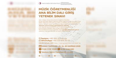 Yakın Doğu Üniversitesi Müzik Öğretmenliği sınavları başlıyor