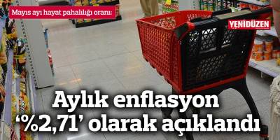 Aylık enflasyon '%2,71' olarak açıklandı