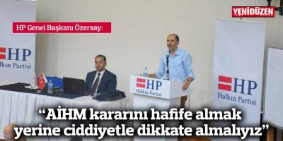 “AİHM kararını hafife almak yerine ciddiyetle dikkate almalıyız”