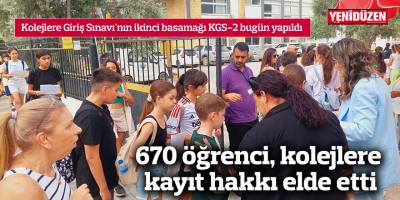 Kolejlere Giriş Sınavı'nın ikinci basamağı KGS-2 bugün yapıldı