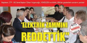 ELEKTRİK ZAMMINI REDDETTİK