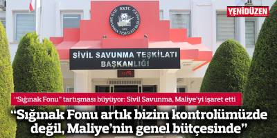 “Sığınak Fonu artık bizim kontrolümüzde değil, Maliye’nin genel bütçesinde”