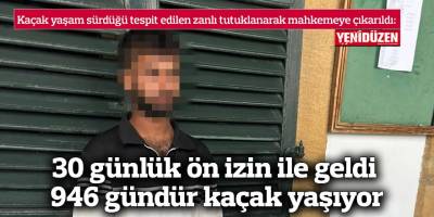 30 günlük ön izin ile geldi 946 gündür kaçak yaşıyor