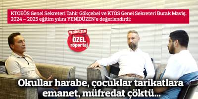 Okullar harabe, çocuklar tarikatlara emanet, müfredat çöktü…