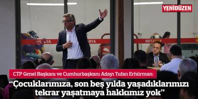 "Çocuklarımıza, son beş yılda yaşadıklarımızı tekrar yaşatmaya hakkımız yok"