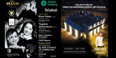 Piyanist Rüya Taner, Bakü ve Anamur’da sanatseverlerle buluşuyor