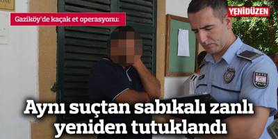 Aynı suçtan sabıkalı zanlı yeniden tutuklandı