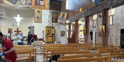Şam'da kilisede meydana gelen patlamada 13 kişi hayatını kaybetti