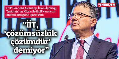 “İİT, ‘çözümsüzlük çözümdür’ demiyor”