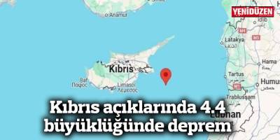 Kıbrıs açıklarında 4.4 büyüklüğünde deprem