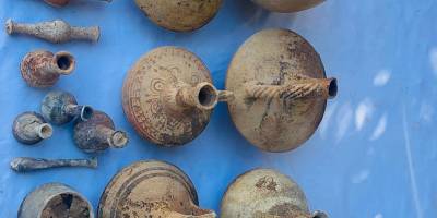 Gazimağusa Limanı’nda antik mezar gün yüzüne çıkarıldı