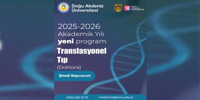 DAÜ Translasyonel Tıp alanında doktora programına öğrenci kabul edecek