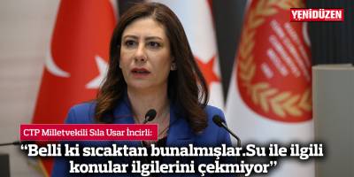 “Belli ki sıcaktan bunalmışlar. Su ile ilgili konular ilgilerini çekmiyor”