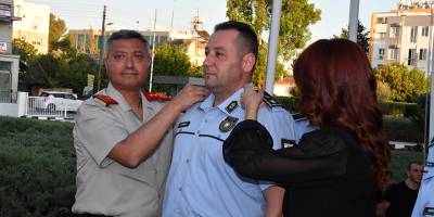 Terfi eden polislere rütbeleri takıldı