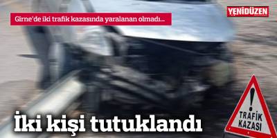 Girne’de iki trafik kazasında yaralanan olmadı