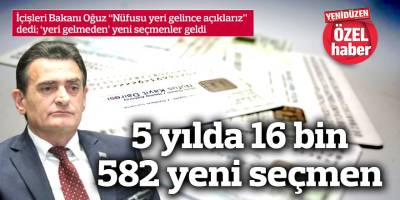 5 yılda 16 bin 582 yeni seçmen