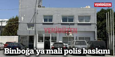 Binboğa'ya mali polis baskını
