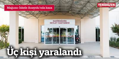 Mağusa - İskele Anayolu'nda kaza...Üç yaralı