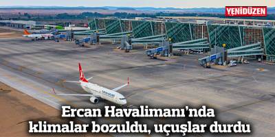 Ercan Havalimanı’nda klimalar bozuldu, uçuşlar durdu