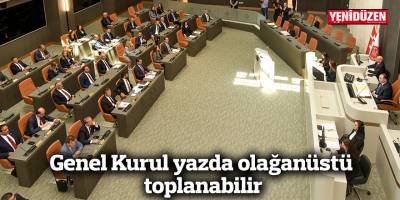 Genel Kurul yazda olağanüstü toplanabilir
