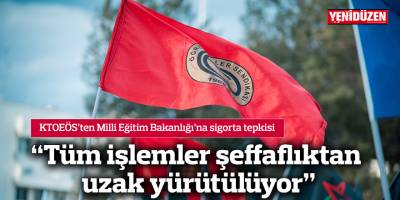 “Tüm işlemler şeffaflıktan uzak yürütülüyor”