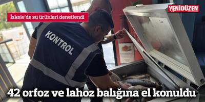 İskele’de su ürünleri denetlendi, yasal sınırlara uymayan balıklara el konuldu
