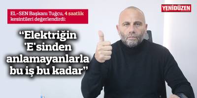 "Elektriğin 'E'sinden anlamayanlarla bu iş bu kadar"