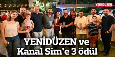 YENİDÜZEN ve Kanal Sim’e 3 ödül