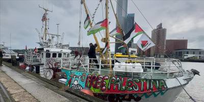 Gazze için Özgürlük Filosu'nun yeni yardım gemisi "Handala" İtalya'dan hareket etti