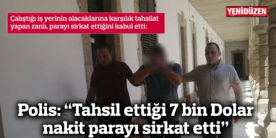 Polis: “Tahsil ettiği 7 bin Dolar nakit parayı sirkat etti”
