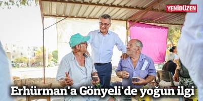 Erhürman'a Gönyeli'de yoğun ilgi