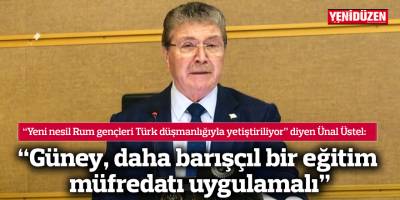 “Güney, daha barışçıl bir eğitim müfredatı uygulamalı”