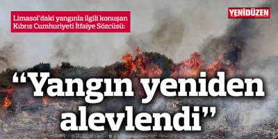 Omodos köyünde yangın yeniden alevlendi