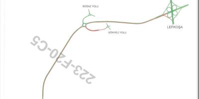 Lefkoşa Kuzey Çevre Yolunun bir kısmı trafiğe kapatıldı