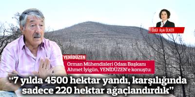 Yananın yerine yenisini dikmiyoruz