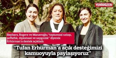 “Tufan Erhürman’a açık desteğimizi kamuoyuyla paylaşıyoruz”
