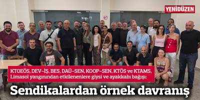 Sendikalardan örnek davranış