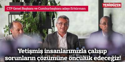 Yetişmiş insanlarımızla çalışıp sorunların çözümüne öncülük edeceğiz!