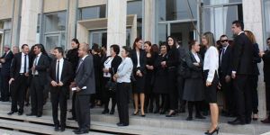 Avukatlar, eylemlerini Mağusaya taşıdı