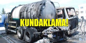 Su tankerleri kül oldu