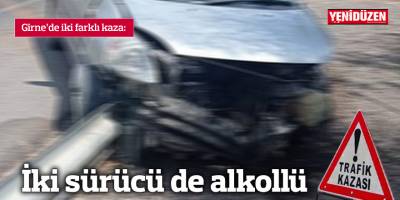 Girne'de iki farklı kaza