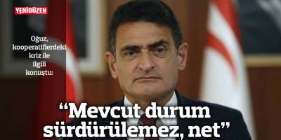“Mevcut durum sürdürülemez, net”