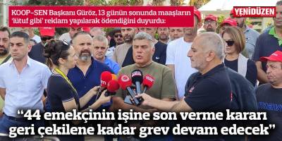 “44 emekçinin işine son verme kararı geri çekilene kadar grev devam edecek”