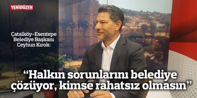 “Halkın sorunlarını belediye çözüyor, kimse rahatsız olmasın”