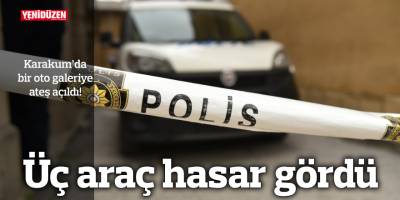 Üç araç hasar gördü