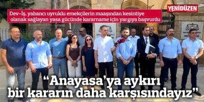 Dev-İş, yasa gücünde kararnamenin iptali için yargıya başvurdu