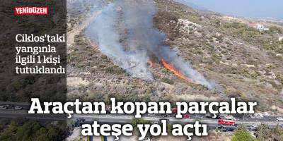 Ciklos'taki yangının sebebi ortaya çıktı